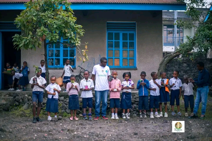 REBOISEMENT RÉALISÉ À L'ECOLE PRIMAIRE VIRUNGA QUARTIER/LAIC GOMA